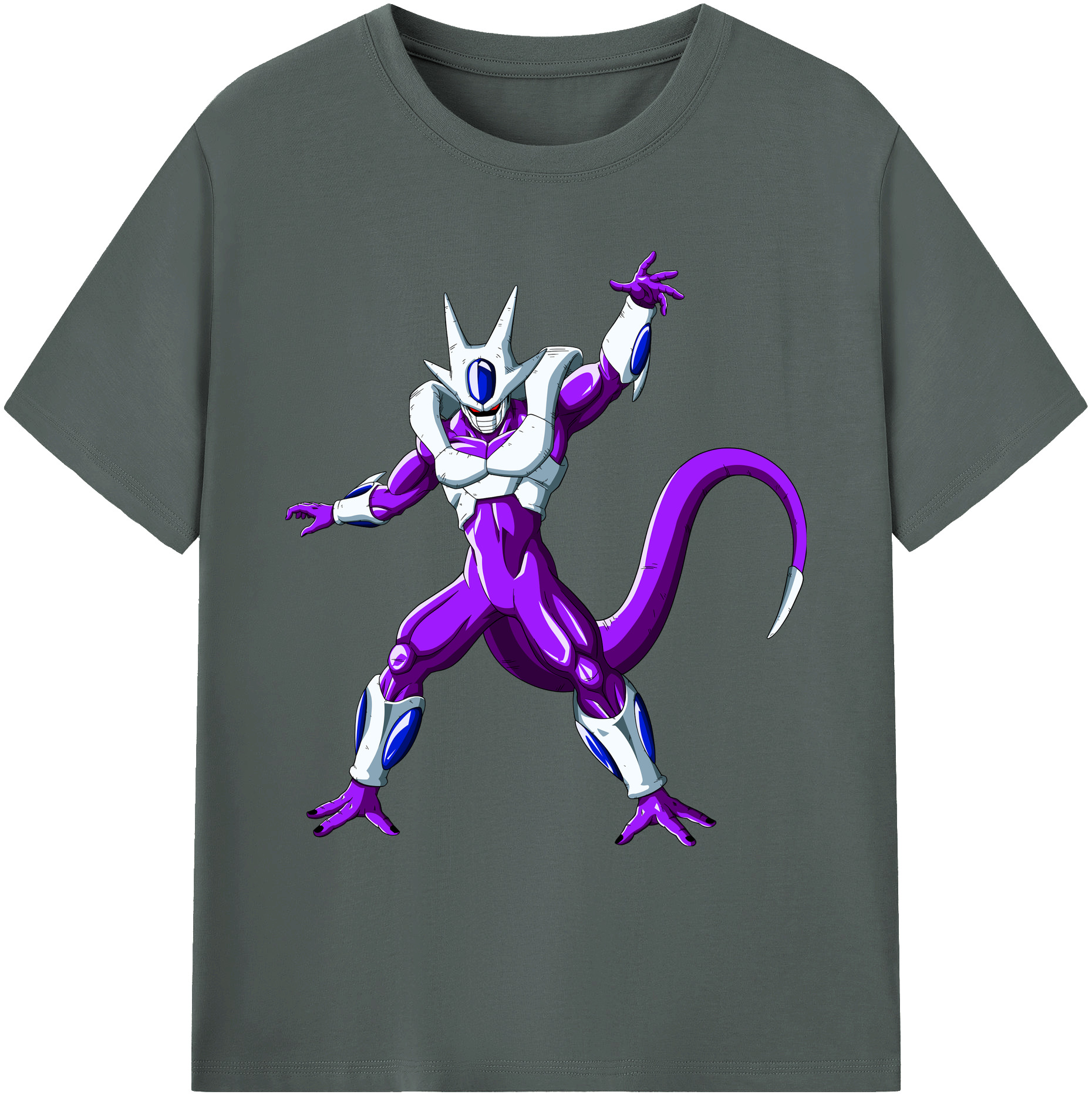 （画像用） ドラゴンボール クウラ DRAGON BALL Cooler Coora 綿100％ メンズ半袖Tシャツ｜肌触りやわらか＆通気性
